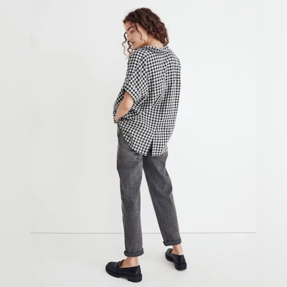 Madewell Swenson Popover Shirt in Double-Faced Gingham - Picture 3 of 10